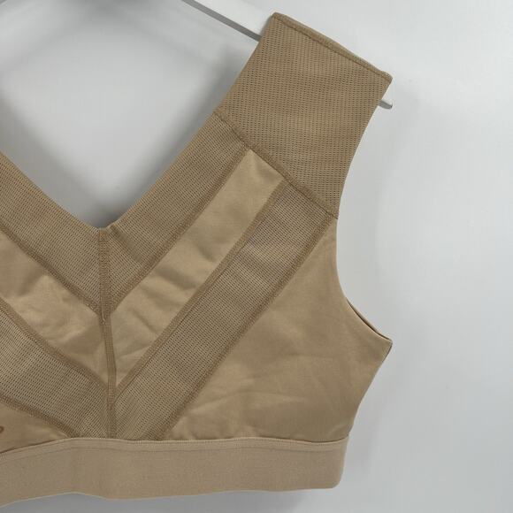 Tommie Copper Shoulder Support Compression Bra Front Zipper Nude Tan Size XL - Picture 8 of 12